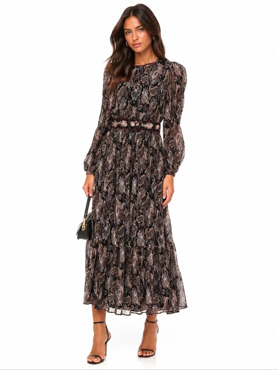 Zimmermann Dresses & Skirts - Zimmermann Ladybeetle Pleated Belted Maxi Dress Size 4